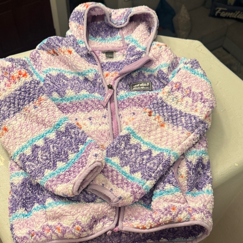 Eddie Bauer Cozy Kids' Purple Patterned Jacket